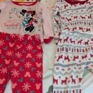 Multiples Festive Red and White Kids Pajama Set